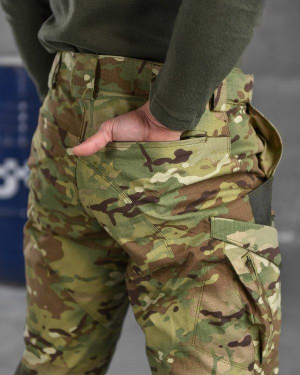 Весенние тактические брюки Kord Мультикам со вставками из Cordura, Военные штаны ВСУ стрейч рип-стоп - фото 8 - id-p2189448264