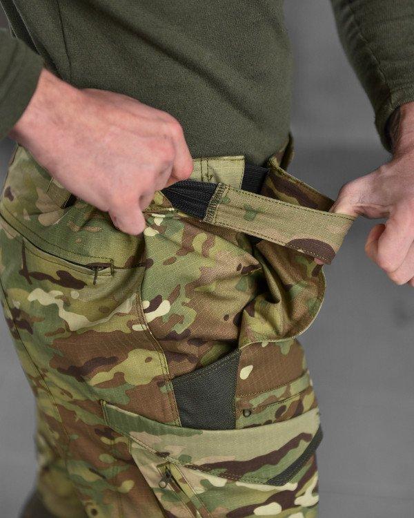 Весенние тактические брюки Kord Мультикам со вставками из Cordura, Военные штаны ВСУ стрейч рип-стоп - фото 9 - id-p2189448264