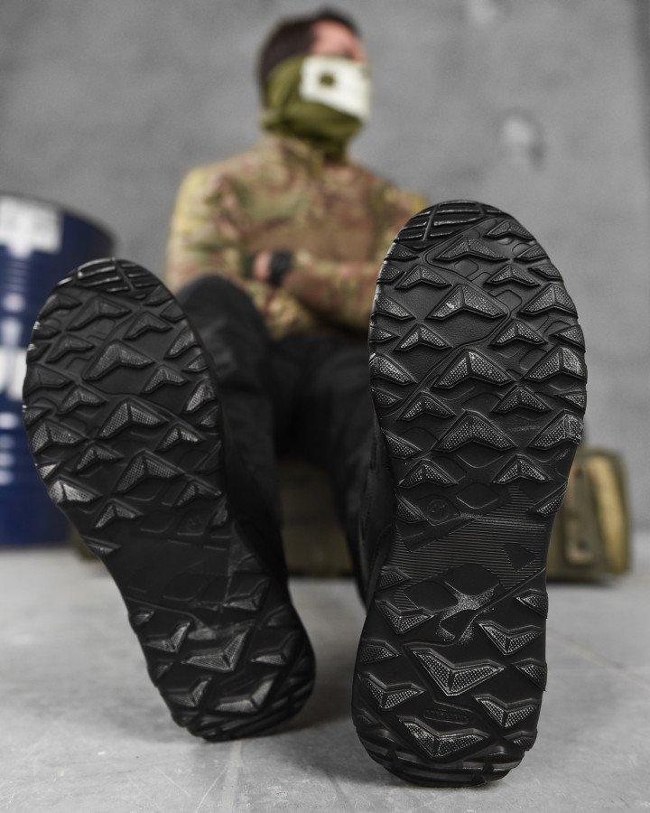 Тактические летние кроссовки Extreme Черные для ВСУ с подкладкой Climate Control, Боевая обувь для военных - фото 5 - id-p2189448292