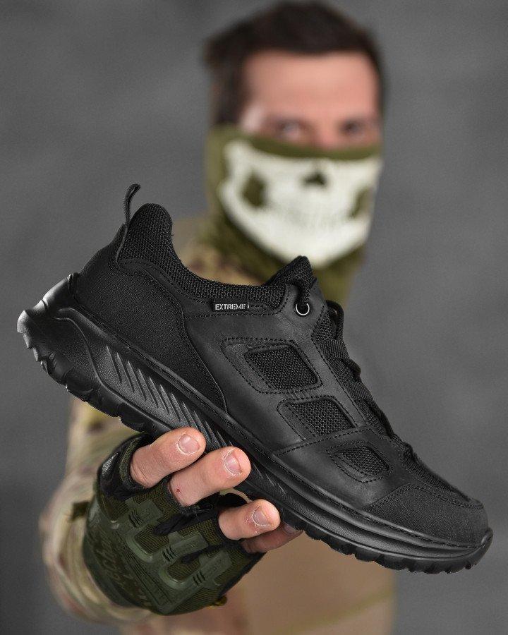 Тактические летние кроссовки Extreme Черные для ВСУ с подкладкой Climate Control, Боевая обувь для военных - фото 6 - id-p2189448292