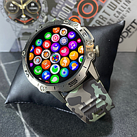 Смарт умные часы мужские для военных со звонком Smart Watch круглые для мужчин Bluetooth Modfit Combat