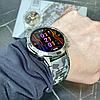 Смарт годинник із залізним ремінцем чоловічий сталевого кольору з дзвінком Smart Watch для чоловіків Modfit Combat Pro, фото 6