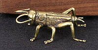Фигурка статуэтка сувенир насекомое кузнечик саранча металл латунь латунная