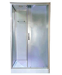 Гідромасажний бокс 715 120x80 см прямокутний закрита душова кабіна розсувні двері з низьким піддоном