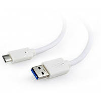 Дата кабель USB 3.0 AM to Type-C 0.1m Cablexpert CCP-USB3-AMCM-W-0.1M GHF