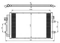 Радиатор кондиционера Iveco Daily V 2.3D/3.0D 09.11-02.14 350083 NRF