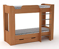 Двухъярусная кровать с ящиком Компанит Твикс-2 ольха MN, код: 6541294