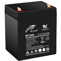 Батарея к ИБП Ritar AGM RT1245, 12V-4.5Ah, Black RT1245B GHF