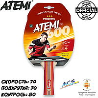 Ракетка для настольного тенниса пять слоев дерева ATEMI 600*** PROGRESS