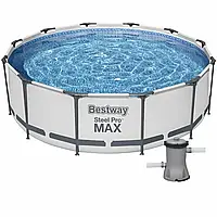 Каркасный круглый бассейн Bestway 56260 (366x100 см) с картриджным фильтром