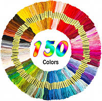 Многоцветный набор ниток мулине CarryMul для вышивки крестиком 150 шт (150-MUL) MD, код: 2392004