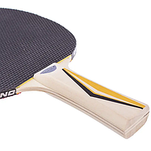 Ракетка для настільного тенісу п'ять шарів дерева Donic Top Team 200 ITTF товщина накладки 1,0 мм, фото 6