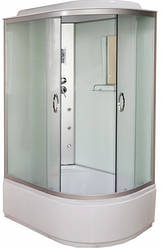 Гідромасажний бокс ko&po 218 120x80 лівий душова кабіна з електронікою матове скло 6 форсунок з піддоном
