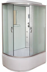 Гідромасажний бокс ko&po 218 120x80 см правий душова кабіна з електронікою матове скло 6 форсунок з піддоном