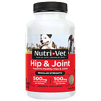 Жувальні таблетки для собак Зв'язки і Суглоби 1й рівень Nutri-Vet Hip and Joint Regular Strength 75 табл