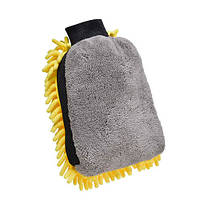 Перчатка из микрофибры для мытья и полировки автомобиля, двусторонняя lk