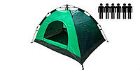 Саморозкладная 6-х местная туристическая палатка автомат летние палатки водонепроницаемые кемпинговые 2х2,5 м