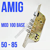 Замок AMIG mod.100 base 50-85 под цилиндр никель матовый