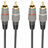 Кабель мультимедийный 2RCA to 2RCA 2.5m Cablexpert CCAP-202-2.5M GHF