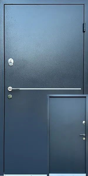 Вхідні двері Redfort Оптима Плюс Блейд метал-МДФ вулиця RAL 7024 антрацит вулиця, фото 1