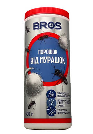 Порошок для знищення мурах Bros 500г, Брос, фото 1