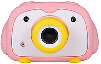 Детская цифровая фото-видео камера DUO Camera UL-2033, 1080P, 12MP, розовая