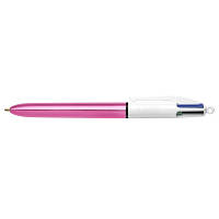 Ручка масляная Bic 4 in 1 Colours Shine Pink розовая bc982875 GHF