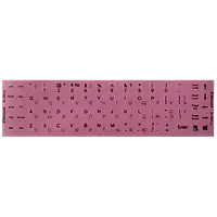 Наклейки на клавиатуру TDB 142464 непрозрачные/розовые 68 клавиш