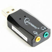 Переходник USB2.0-Audio Gembird SC-USB2.0-01 GHF