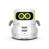 Інтерактивна іграшка AT-Robot Розумний робот із сенсорним керуванням і навчальними картами білий AT002-01-UKR GHF