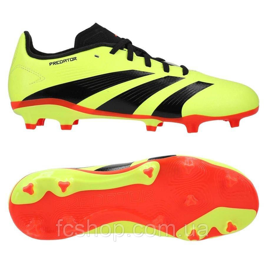 Футбольні бутси Adidas Predator 24 League Firm Ground IG7747, Жовтий, Розмір (EU) — 33