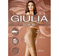 Колготки 40 ден з утягуючими шортиками Giulia Slim 40 чорного бежевого капучино кольорів розміри 2 3 4 5, фото 3