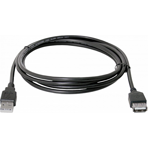 Кабель-подовжувач Defender USB02-06 87456 USB AM-AF 1.8м чорний