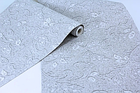 Бумажные рулонные Обои Дуплекс Серые с серым рисунком для Комнаты 2554-7 (53см х 10м)