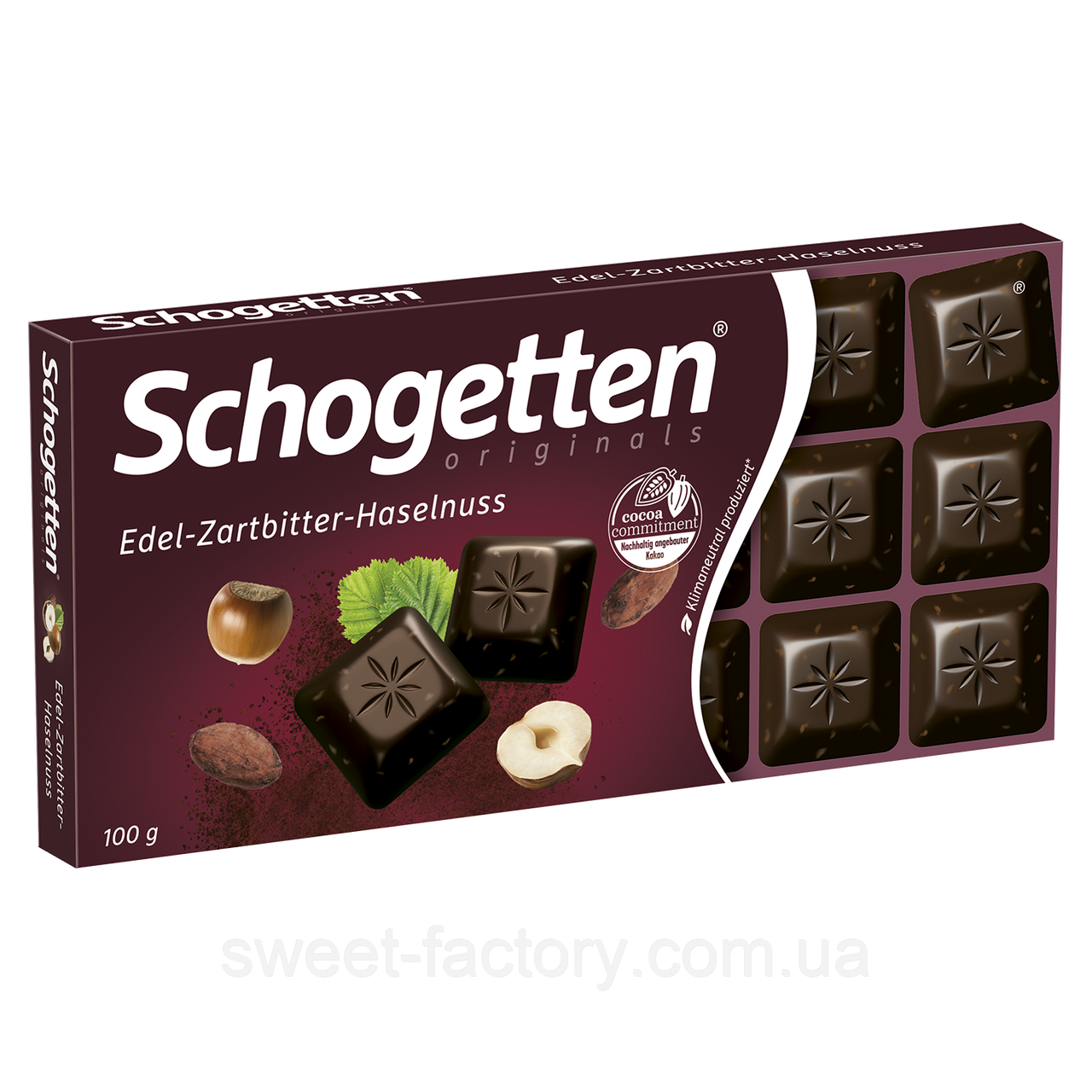 Шоколад Schogetten Originals Edel Zartbitter Haselnuss 100g