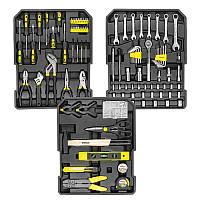 Набір інструментів 186 інструментів 1/4" та 1/2" (4-30мм) (6-сторонній) у валізі WMC TOOLS.