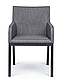 Стілець садовий з підлокітниками OWEN CHARC CHAIR сірий, метал фарбований, фото 4