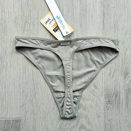 Набір 2 шт. жіночих стрінгів ATLANTIC розмір S сірого кольору з абстрактним принтом, фото 2