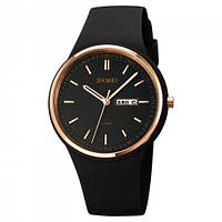 Стильные яркие наручные часы для женщин Skmei 1747PK, трендовые женские кварцевые часы скмей Черный