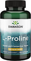 Пролин Swanson L-Proline 500 mg 100 Caps KM, код: 7566655