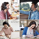 Bluetooth-гарнітура з мікрофоном Tecknet TK-HS001 для колл-центру, фото 3