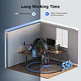 Bluetooth-гарнітура з мікрофоном Tecknet TK-HS001 для колл-центру, фото 6