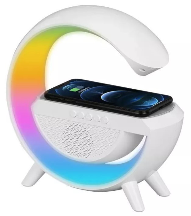 Портативна Bluetooth колонка-нічник із бездротовою зарядкою для телефона НМ-2301, фото 1