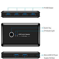 Коммутатор 2 Port USB-переключатель/разветвитель для шаринга принтера ( Коммутатор ) Usb kvm switch