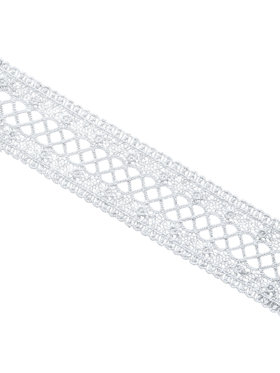 Мереживо макраме 5,5 см колір - білий, фото 1