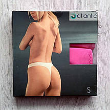 Набір 2 шт. ATLANTIC жіночі стрінги розмір S рожевого кольору зі стрічками, фото 3