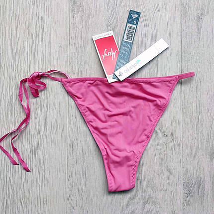 Набір 2 шт. ATLANTIC жіночі стрінги розмір S рожевого кольору зі стрічками, фото 1