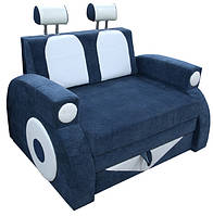 Раскладной детский диванчик машинка Ribeka Фаэтон с подлокотниками Синий (25M02) SK, код: 6491890