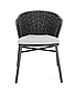 Стілець садовий з підлокітниками HARLOW ANTRACITE / GRAPHITE графіт, метал, фото 4