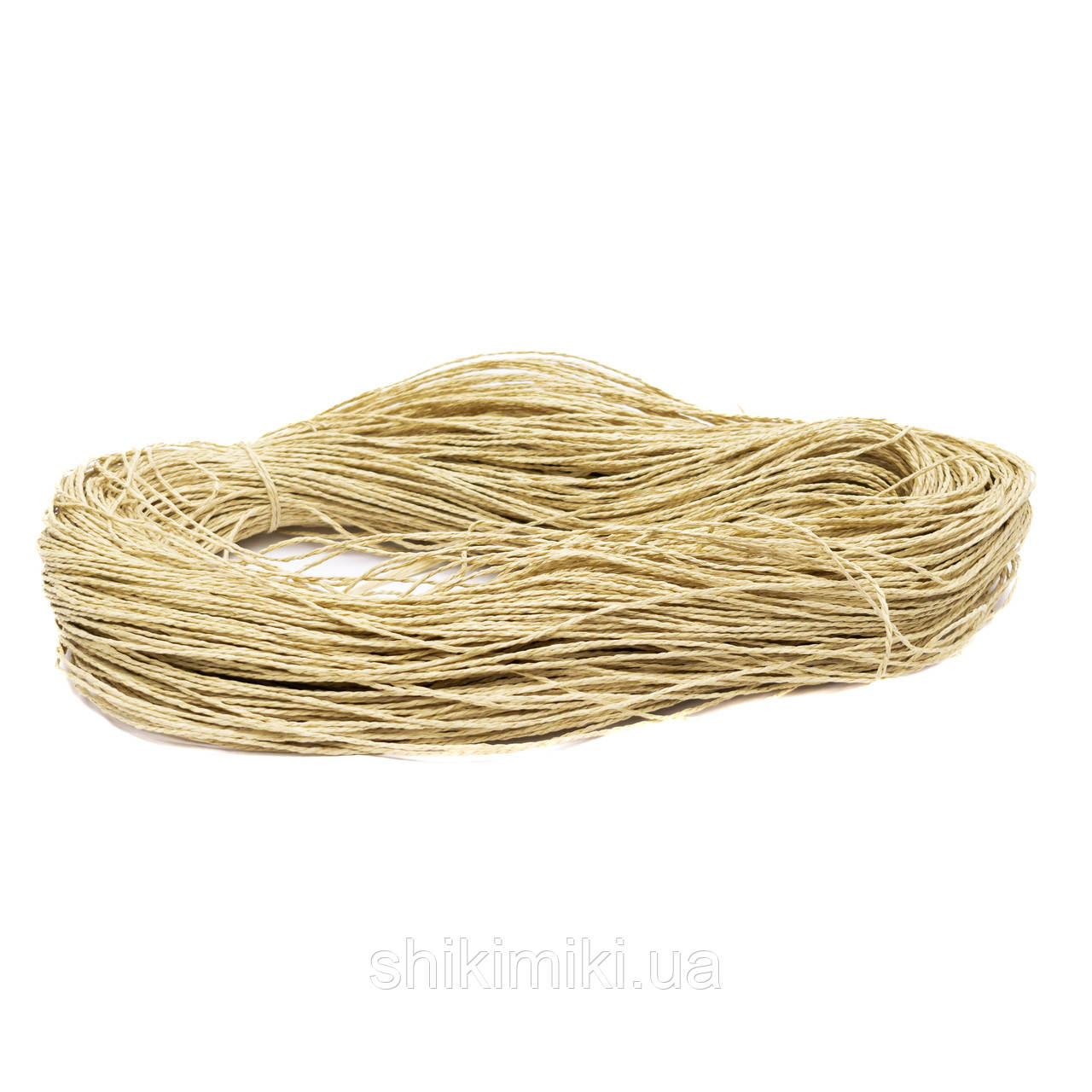 Пряжа Raffia кручена, колір Пшеничний